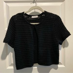 Calvin Klein Short Sleeve Cardigan Sweater, Size Medium